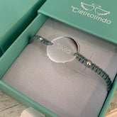 ANÍS - pulsera personalizable medalla plata 20mm